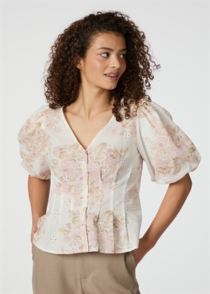 Timra emb rose bluse Dusty Rose Neo Noir 